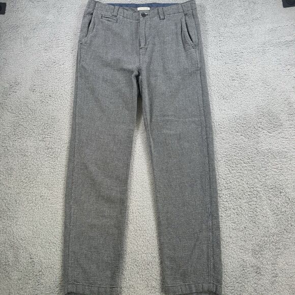 Carbon 2 Cobalt Pants Mens 32x30 Gray Knit Casual Dress Straight Textured - Picture 1 of 10